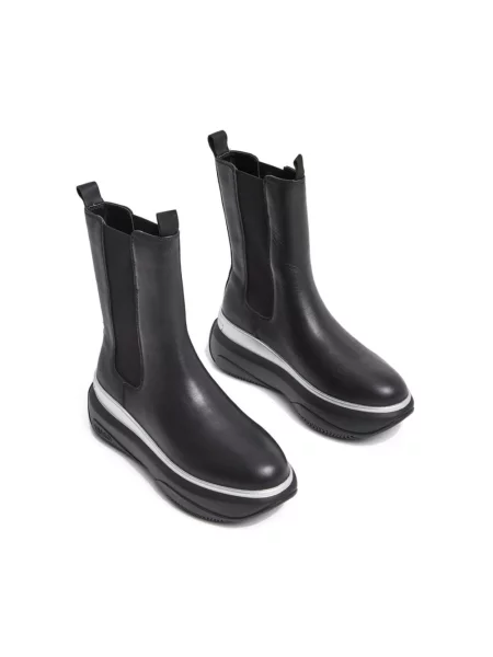 Buty do kostki Liu Jo skórzane czarne