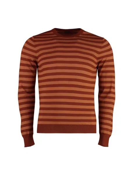 Sweter Malo z okrągłym dekoltem brązowy