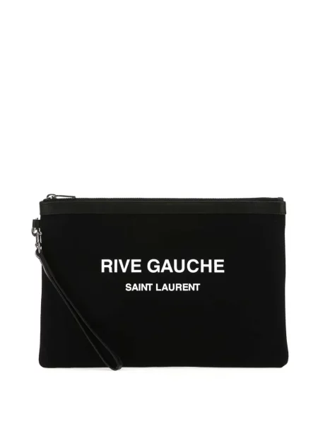 Geantă Saint Laurent cu imagine negru