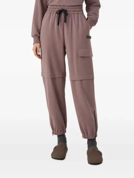 Pantaloni cargo Brunello Cucinelli violet