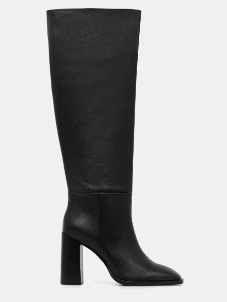 Кожаные сапоги Answear.lab черные