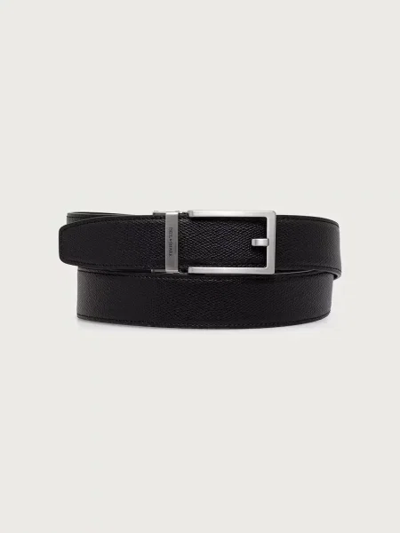 Paul&Shark curea pentru bărbați din piele negru