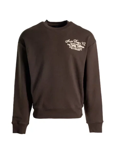Hanorac crewneck Amiri cu imagine cu decolteu rotund maro