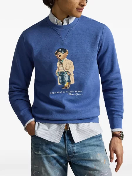 Polo majica Polo Ralph Lauren s vezom keper karirana plava