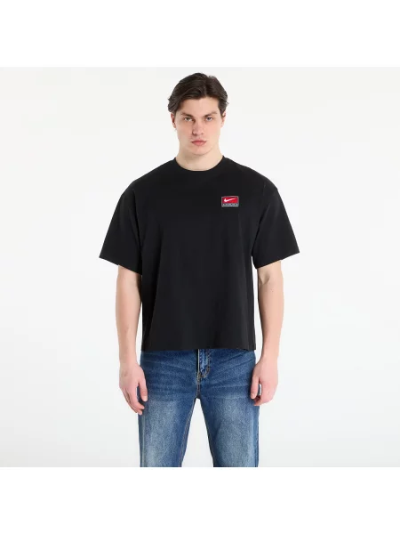 Tricou Nike Life Short-Sleeve Boxy Knit Top Black S negru