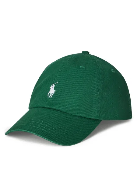 Polo Ralph Lauren Čiapka tmavozelená / biela zelená