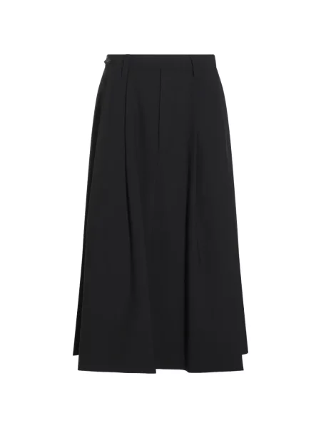 Fustă midi Brunello Cucinelli în linie A negru