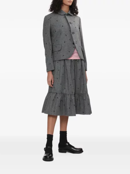 Spódnica midi dziecięca Comme Des Garcons Girl szara