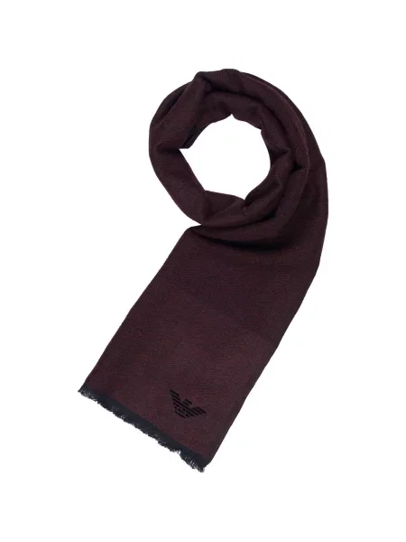 ARMANI Šal Emporio bordo crvena