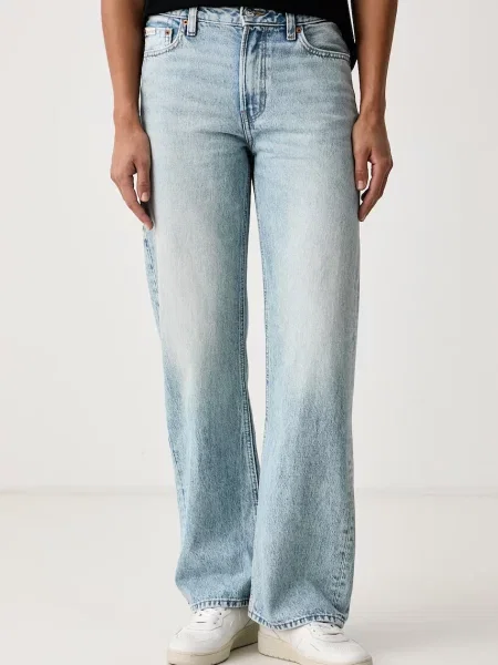 Calvin Klein Jeans blugi relaxed fit pentru femei albastru
