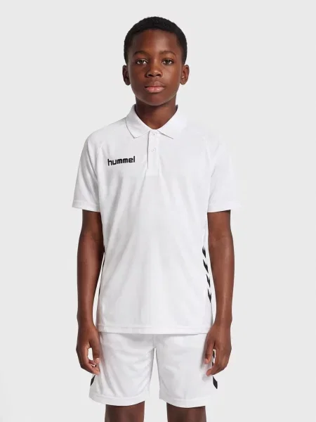 Koszulka polo do piłki nożnej dla dzieci Hummel hml PROMO biała