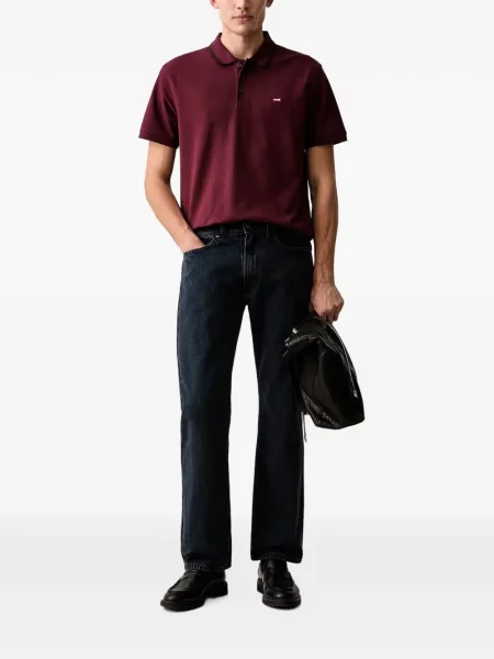 Pantaloni scurți din denim Levi's® din dantelă zdrențuiți cu talie înaltă albastru