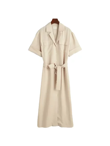 Rochie tip cămașă Gant până la genunchi de costum