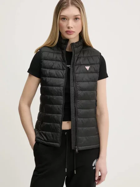 Guess Jeans bezrękawnik przejściowy czarny