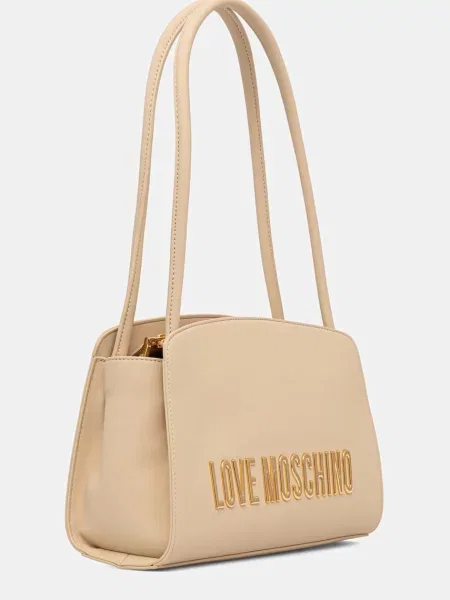 Кожаная сумка шоппер Love Moschino