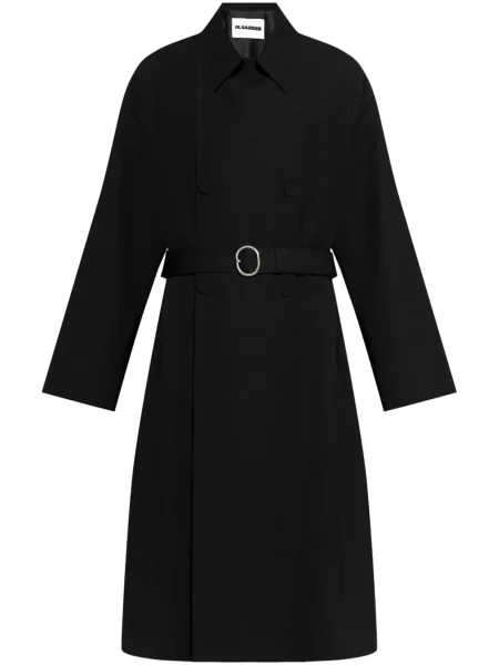 Trenci Jil Sander de lână negru