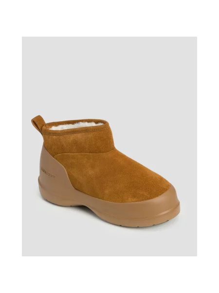 Dámske snehule Moon Boot Luna Low Boot Suede cognac hnedá