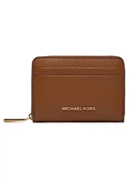 Portfel Michael Michael Kors skórzany brązowy