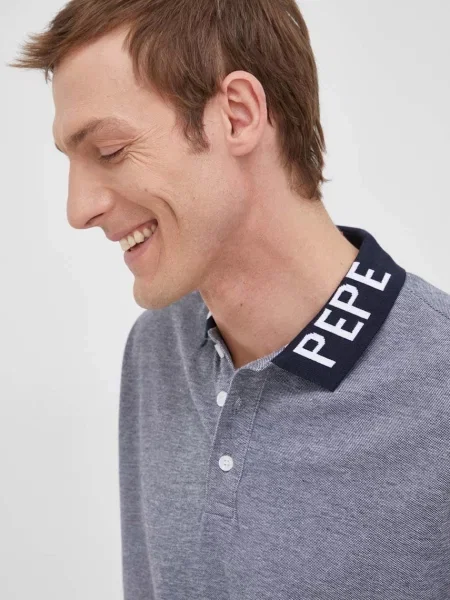 Μπλουζάκι πόλο Pepe Jeans Fabrice D ναυτικό μπλε