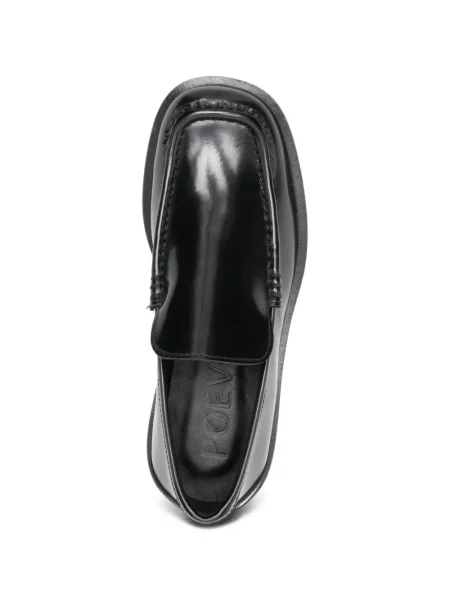 Pantofi loafer Poeve din piele negru