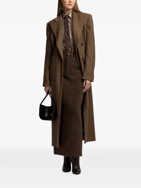 Flitteres selyem ing Ralph Lauren Collection barna