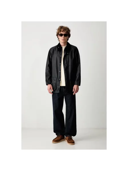 Parka z z patką model ‘BEAUFORT’ Barbour niebieska