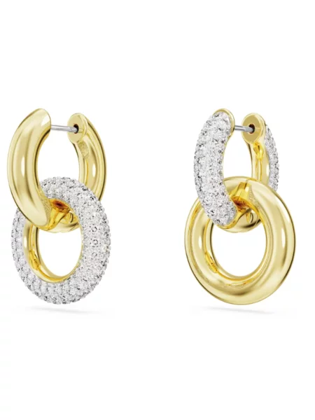Kolczyki Swarovski biznesowe żółte