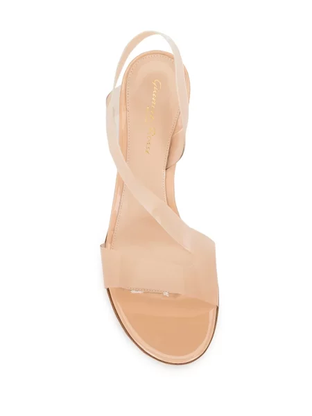 Sandale Gianvito Rossi slingback alb