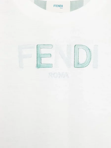 Koszulka dziecięca Fendi biała