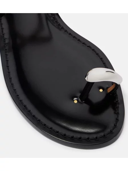 Sandale Amanu din piele negru