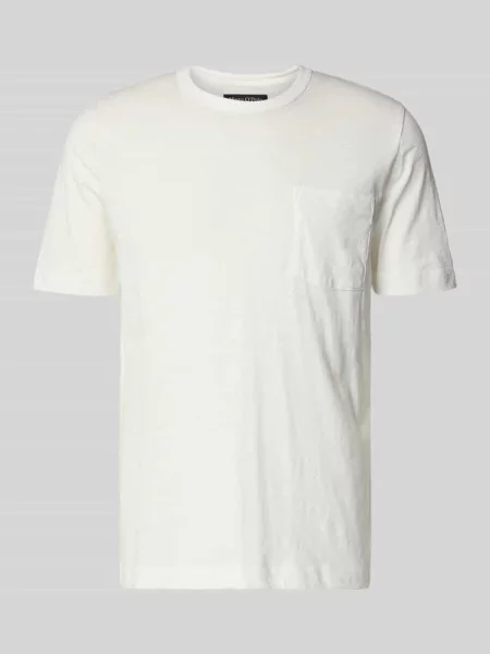 T-shirt o kroju regular fit z czystej bawełny Marc O'polo biała