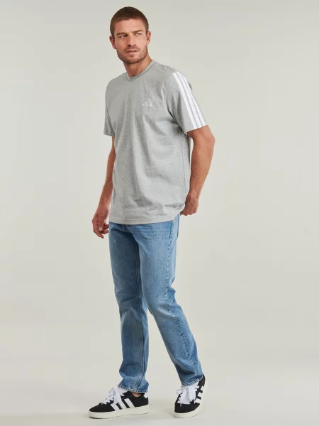 Prugasta majica Adidas siva
