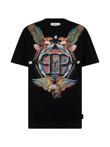 Tricou Philipp Plein cu imagine negru