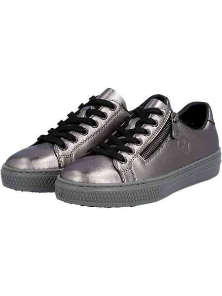 Sneakerși Rieker argintiu