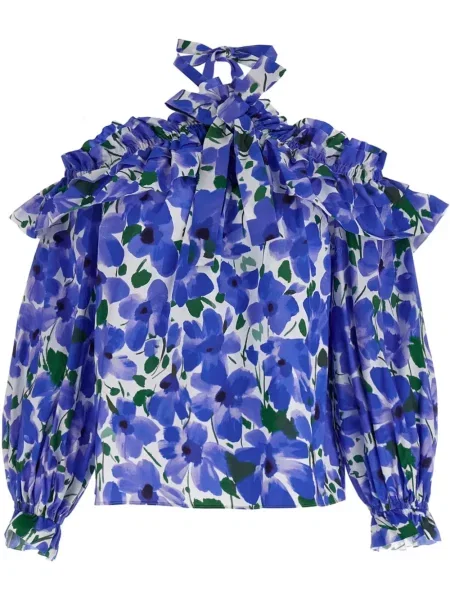 Блуза Carolina Herrera синьо