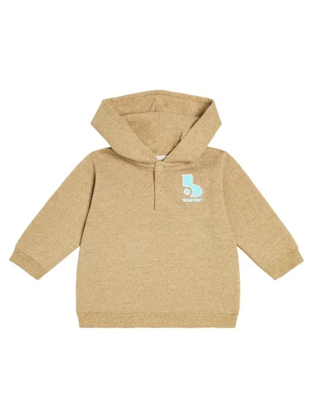 Hoodie Bonpoint μπεζ