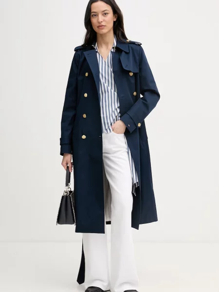 TOMMY HILFIGER Bluză marin / alb albastru