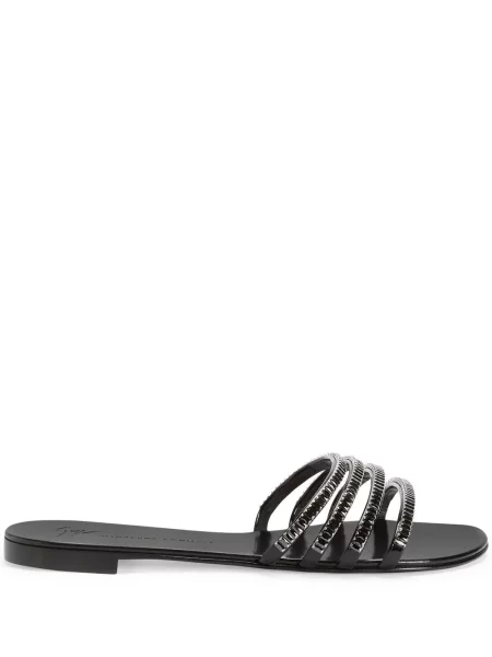 Sandale Giuseppe Zanotti de cristal negru