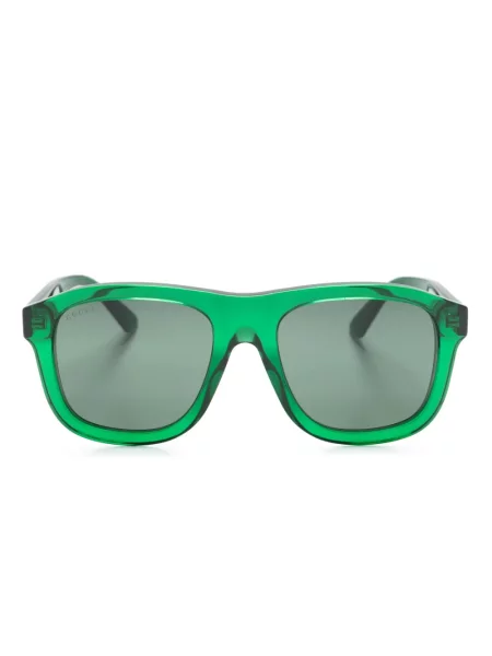 Ochelari de soare Gucci Eyewear cu autograf verde
