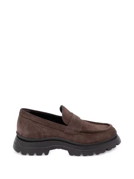 Pantofi loafer Hogan din piele de căprioară maro