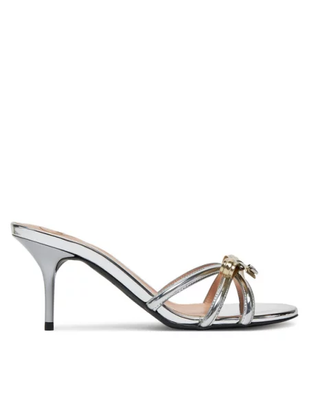 LOVE MOSCHINO Klapki Srebrny szare