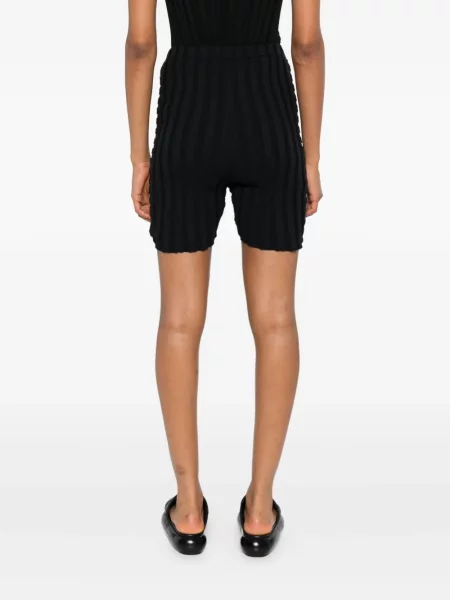 Pantaloni scurți Issey Miyake tricotate negru