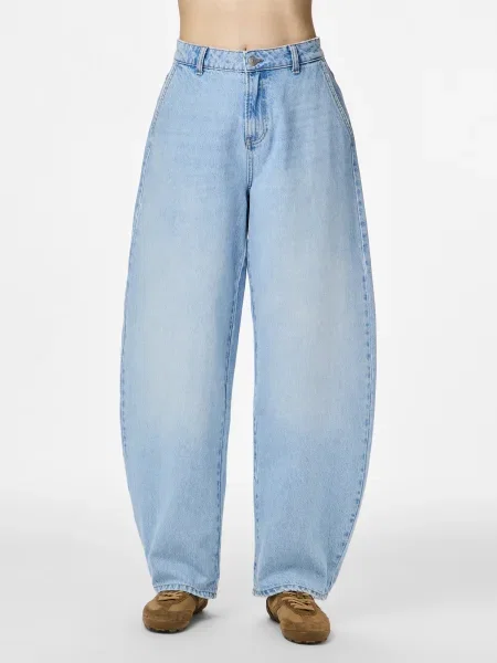 PIECES Jeans PCRATE denim albastru
