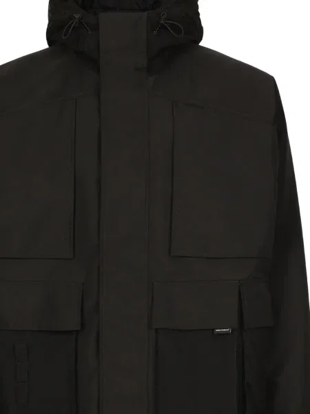 Geacă Dolce & Gabbana cu glugă negru