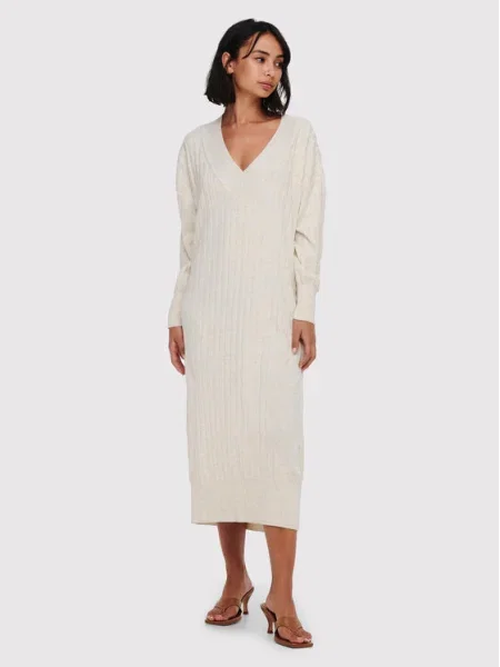 ONLY Rochie tricotată New Tessa bej