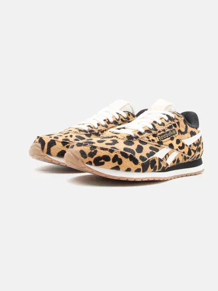 Reebok Rövid szárú sportcipők CLASSIC AZ világosbarna / fekete fehér