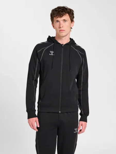 Bluza z kapturem i zamkiem błyskawicznym Hummel Move czarna