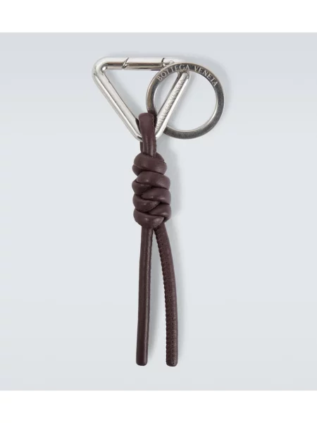 Кожаный пръстен Bottega Veneta кафяво