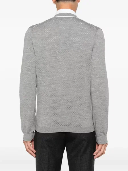 Cardigan Gucci cu broderie gri