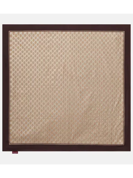 Svileni šal Gucci bordo